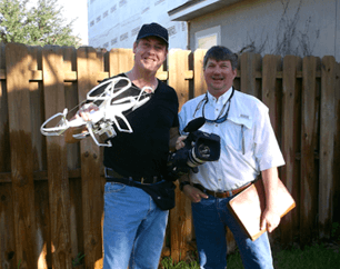 James Jenkins and Schoeppel both with their drones
